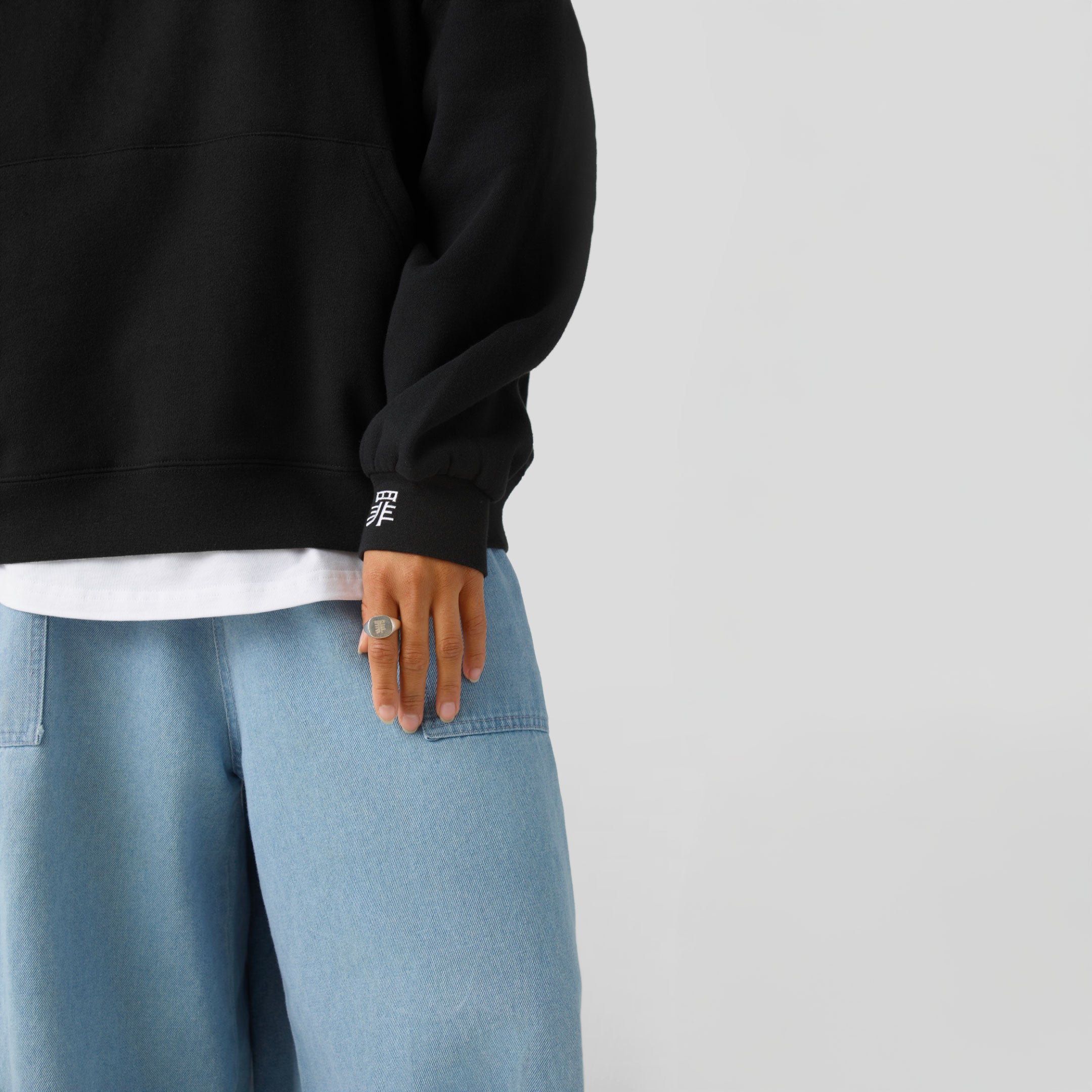 Waterlily・Sweat à capuche・Noir