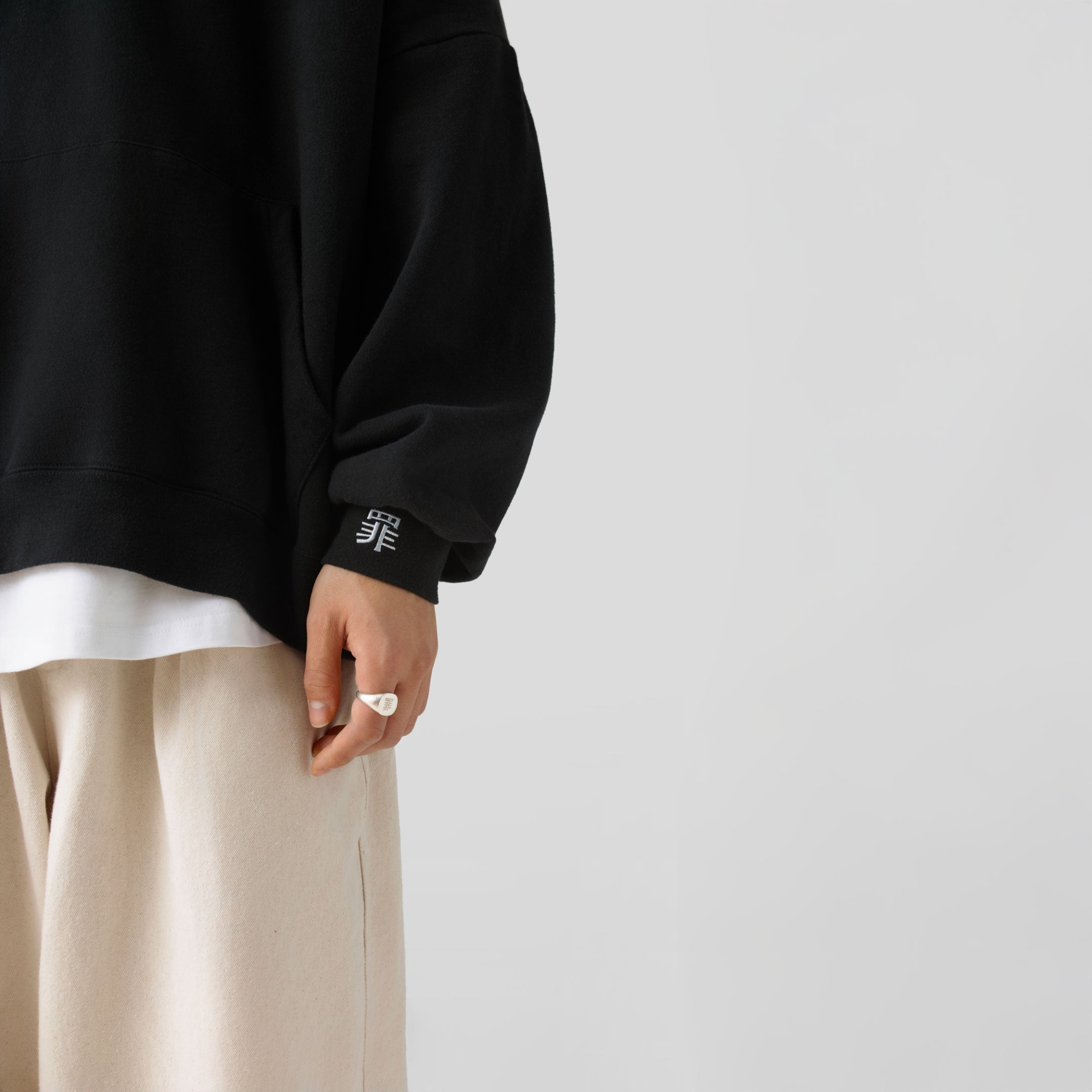 Waterlily・Sweat à capuche・Noir