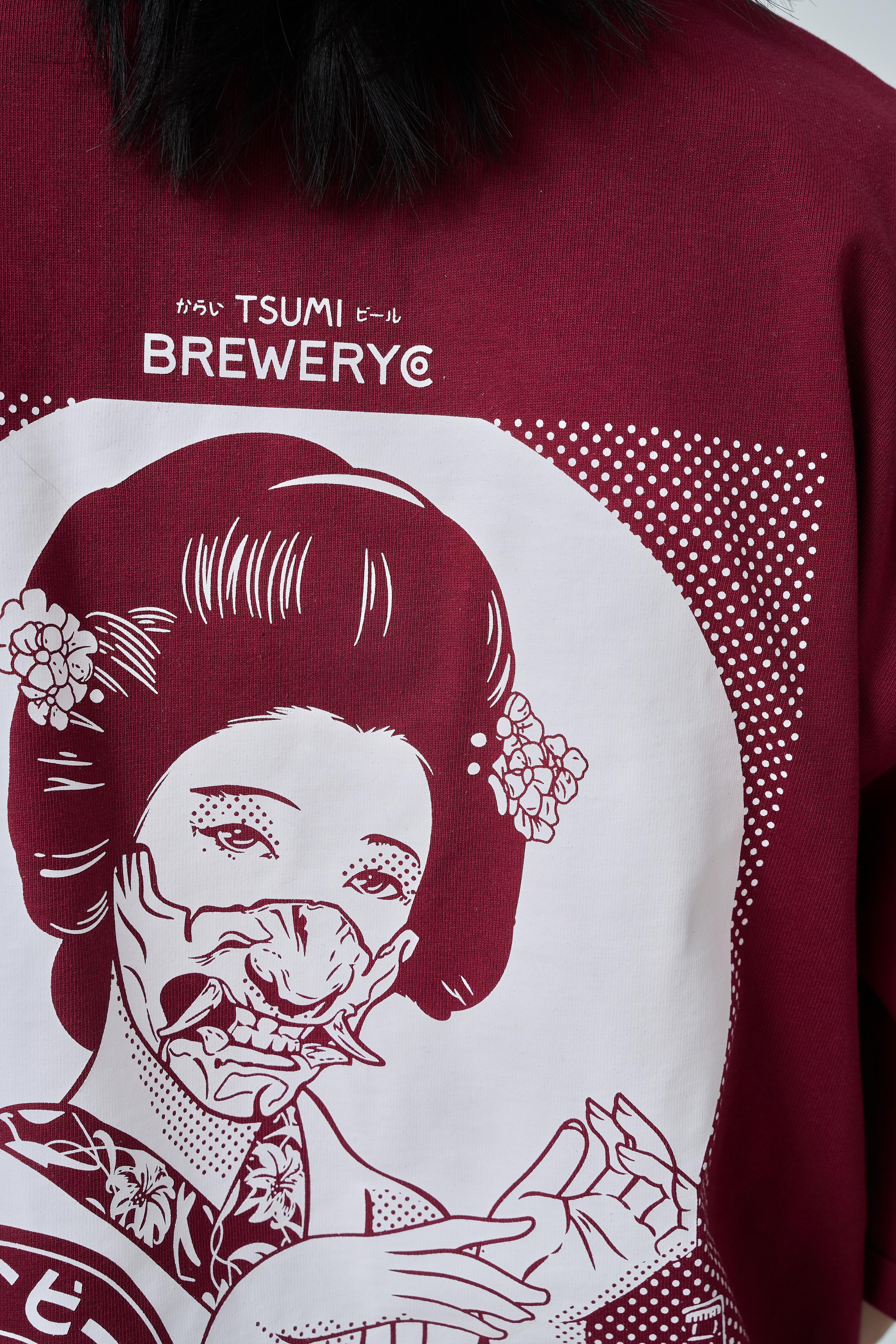 Brewery Geisha - Mei・T-shirt ・Burgundy