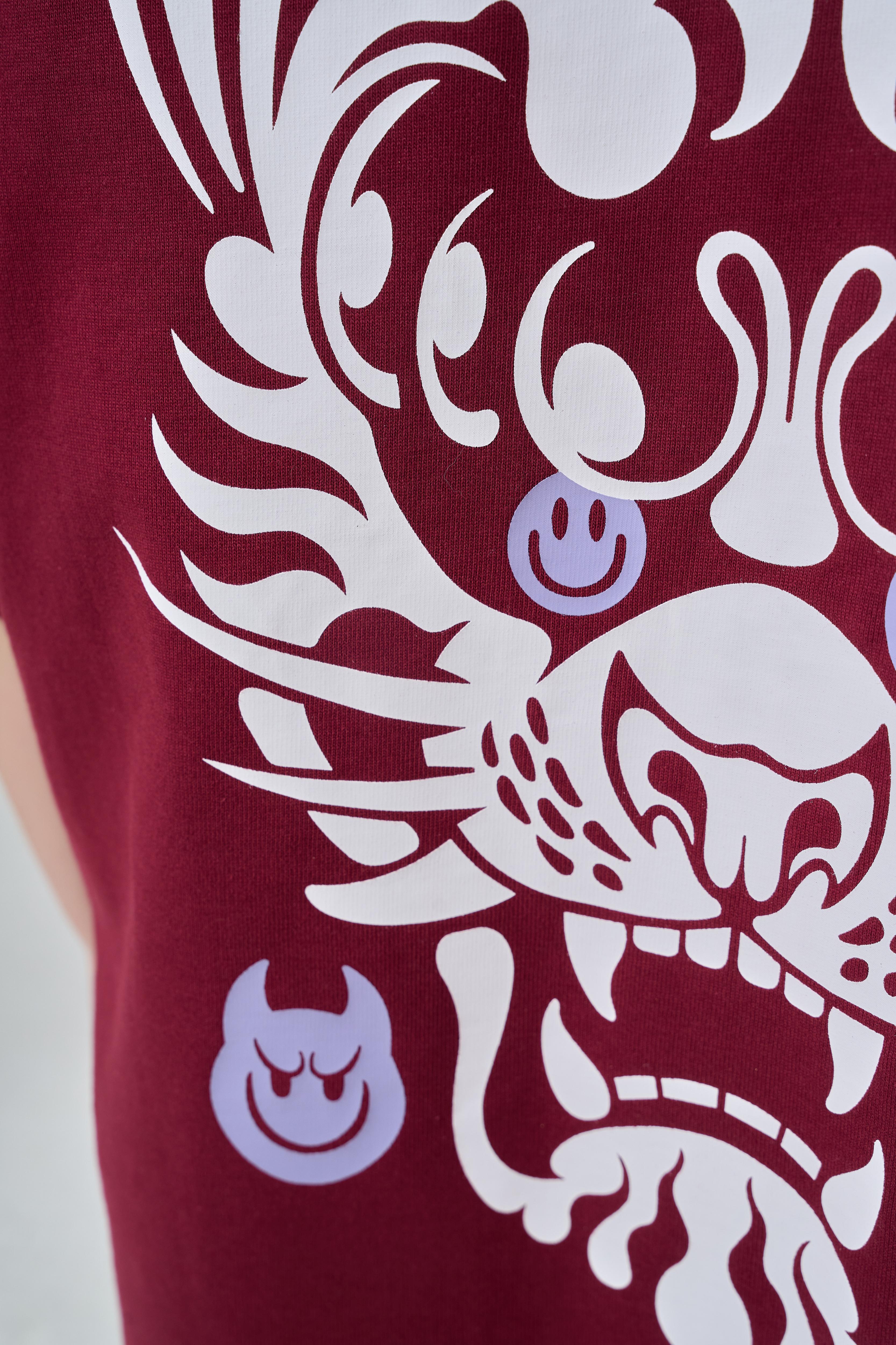 Tsumi x Jermie Jerms . T-shirt・Burgundy - Limited edition