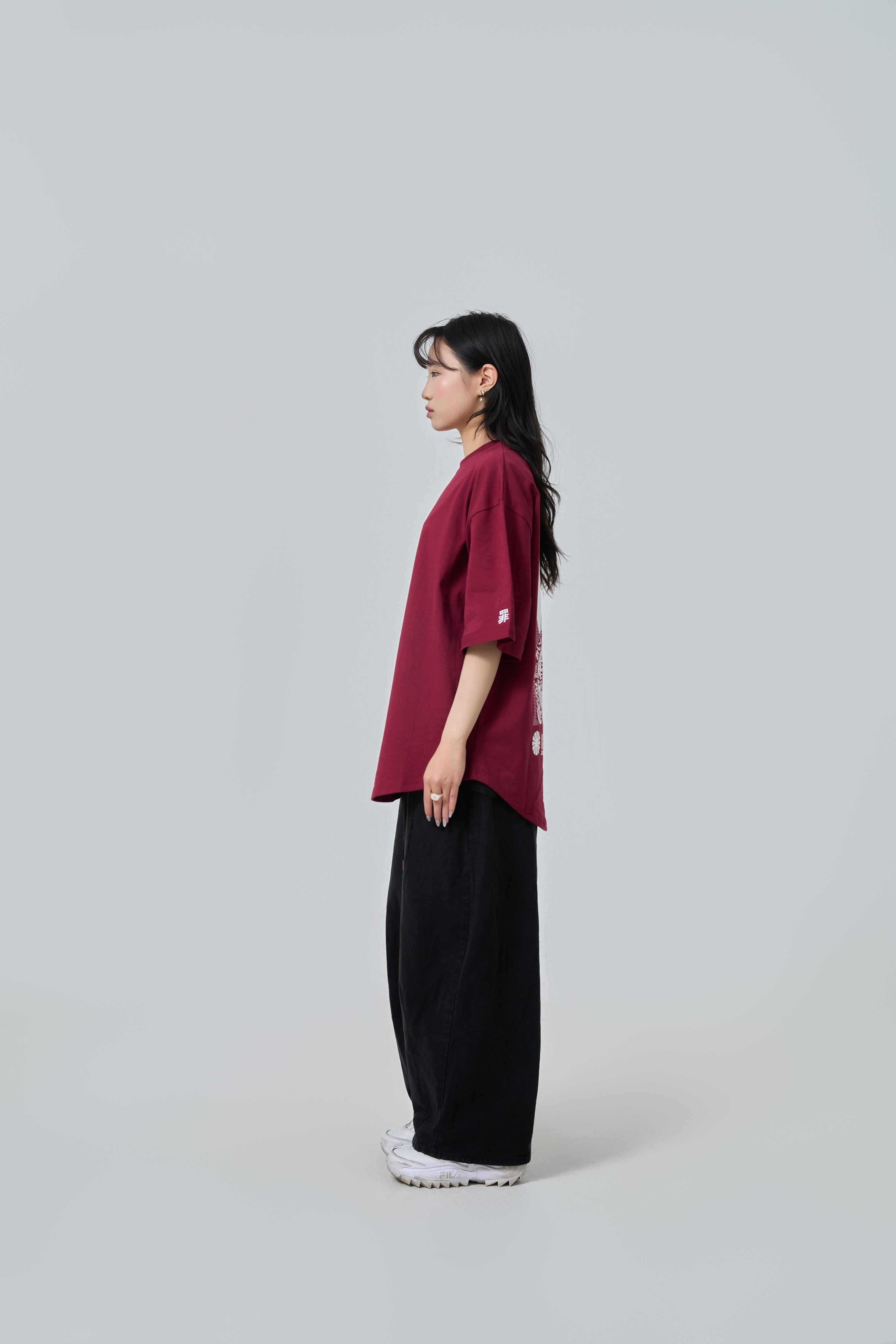 Brewery Geisha - Mei・T-shirt ・Burgundy