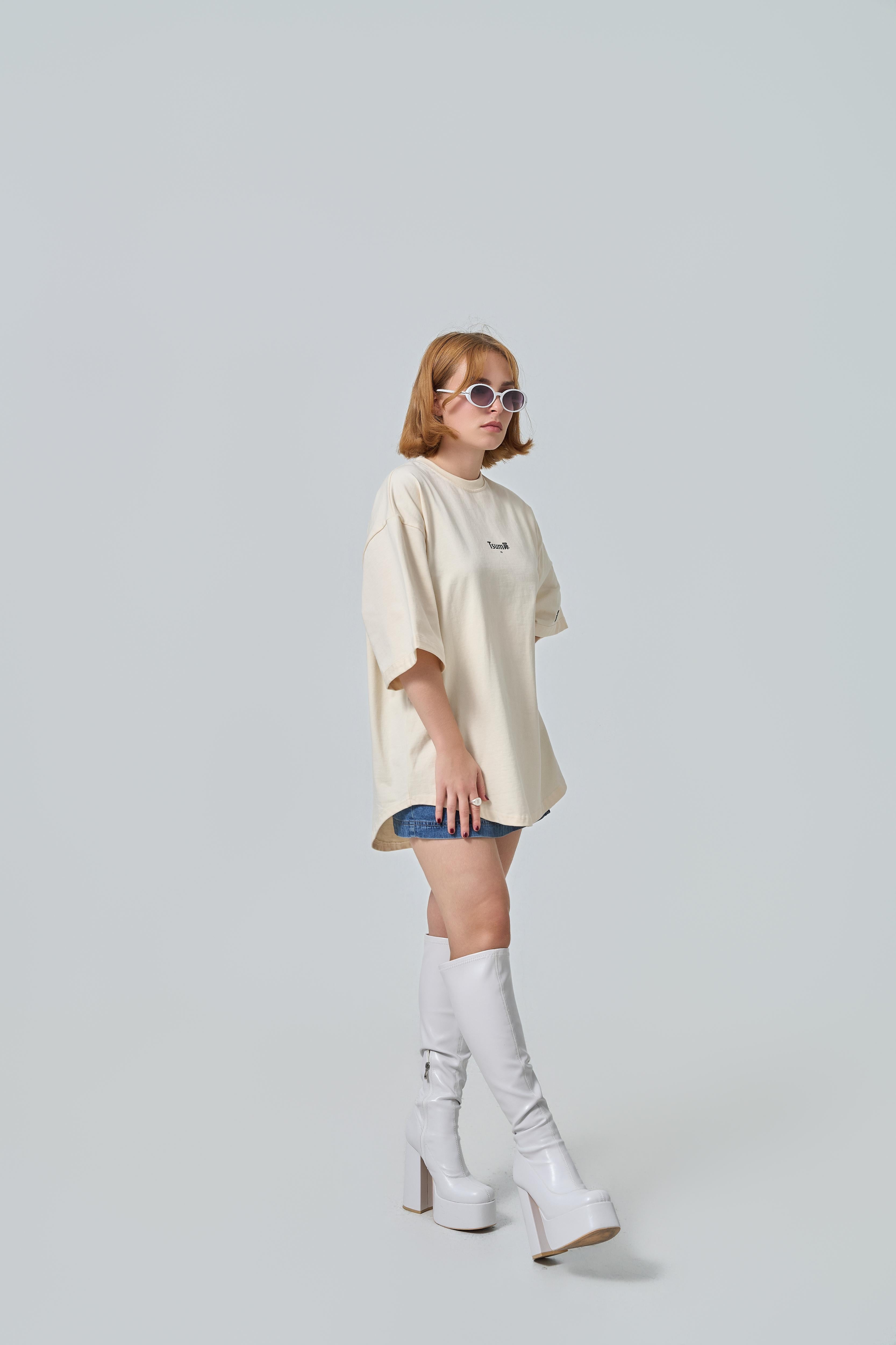 Tsumi x Lennyflash . T-shirt・Sand - Limited edition