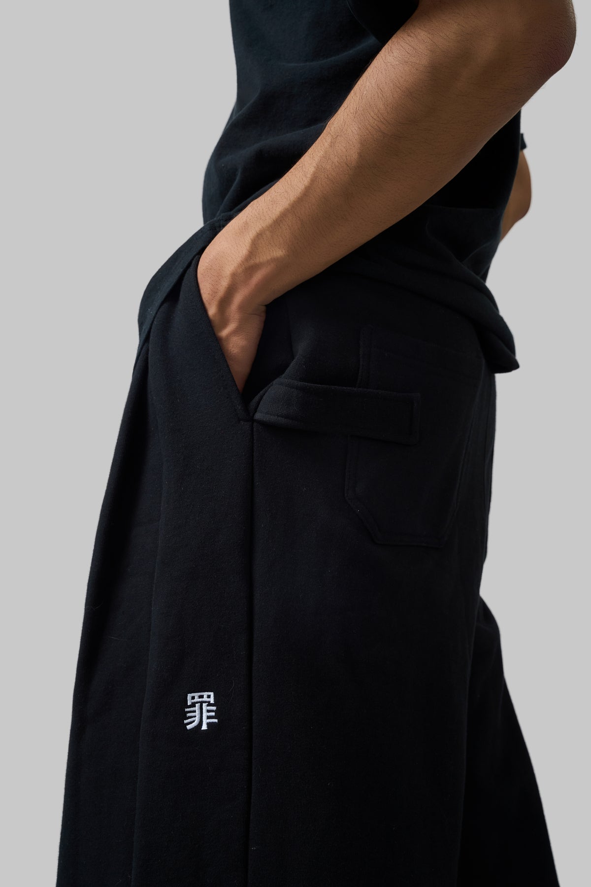 Baggy Sweatpants . Black