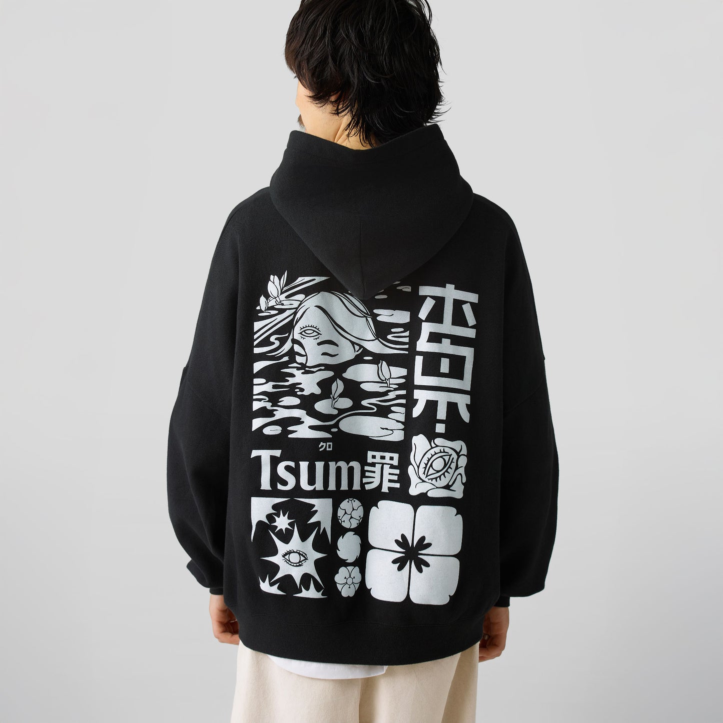 Waterlily・Hoodie・Black