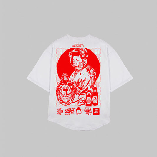 Brewery Geisha - Sakura・T-shirt ・White