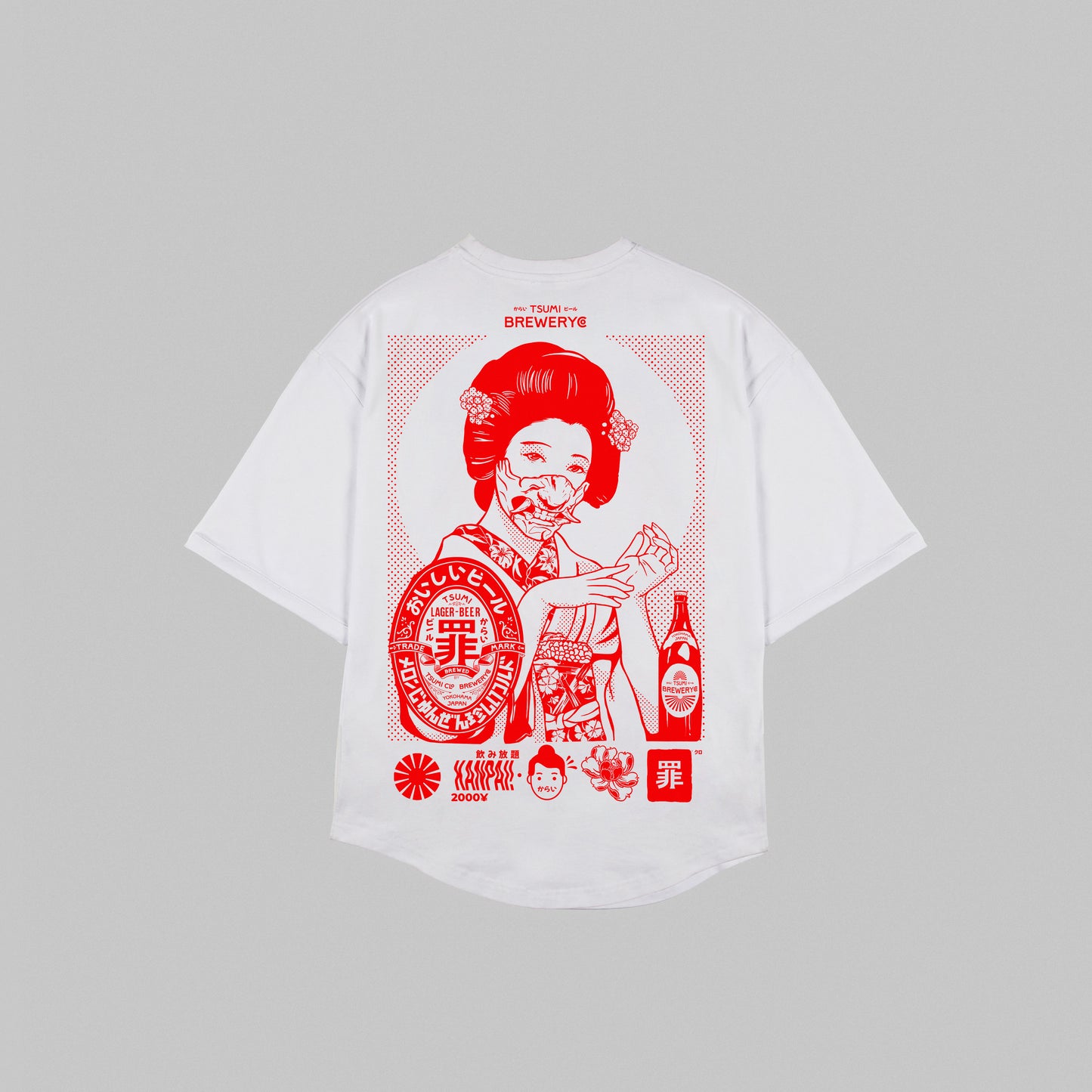 Brewery Geisha - Kim . T-shirt ・White