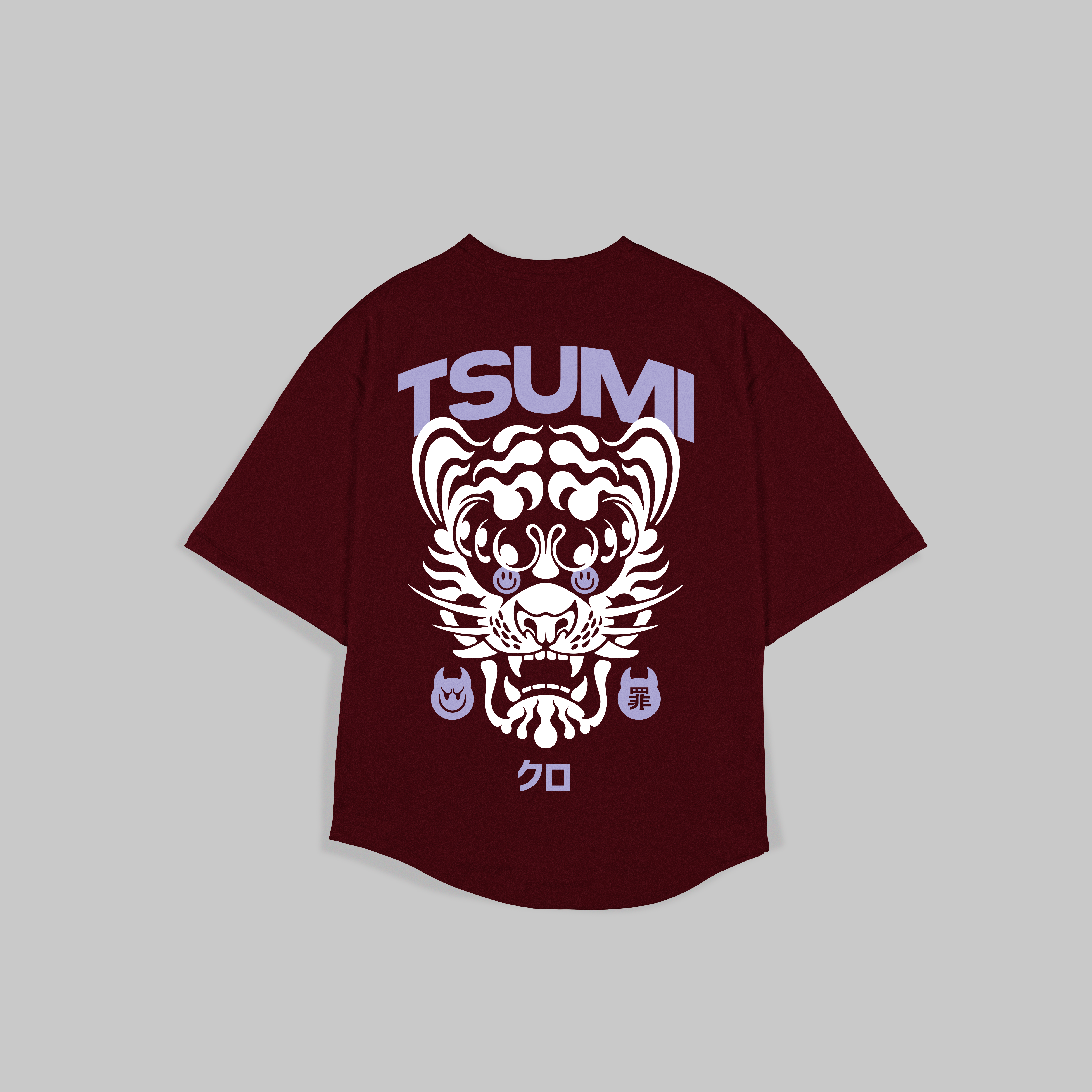 Tsumi x Jermie Jerms . T-shirt・Burgundy - Limited edition