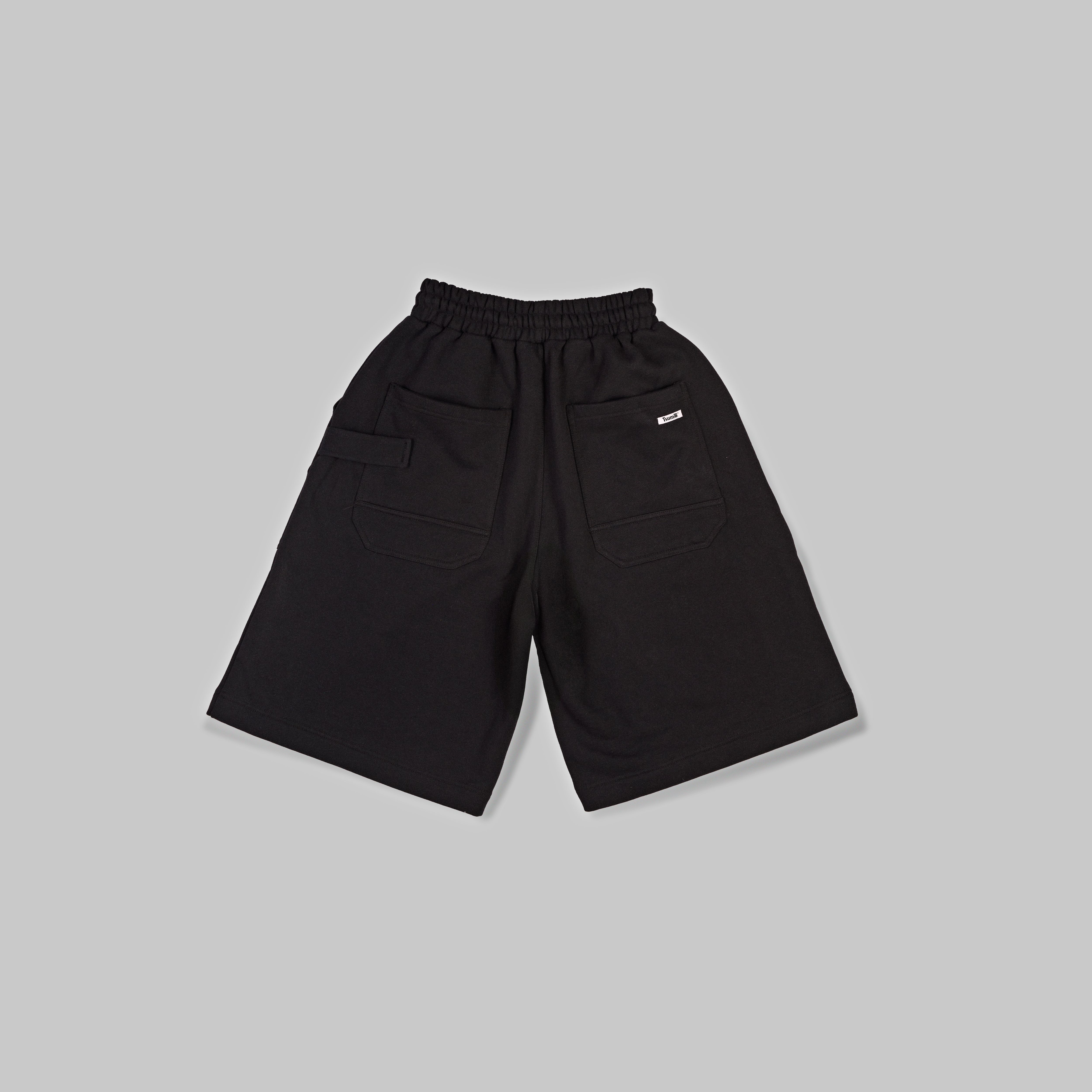 Baggy Sweat Shorts . Black